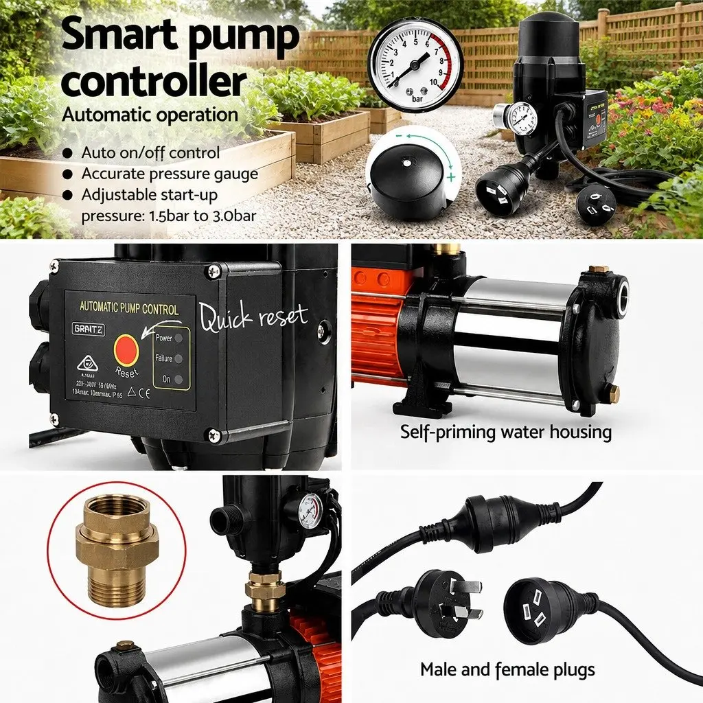 1800W Multi-Stage Water Pressure Pump
