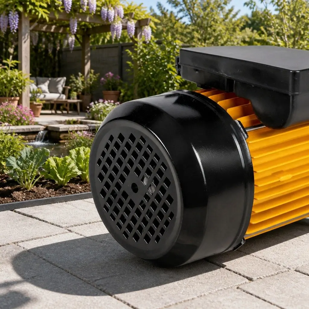 Garden Water Pump 5-Stage 2500W Max High Pressure Irrigation Booster Yellow