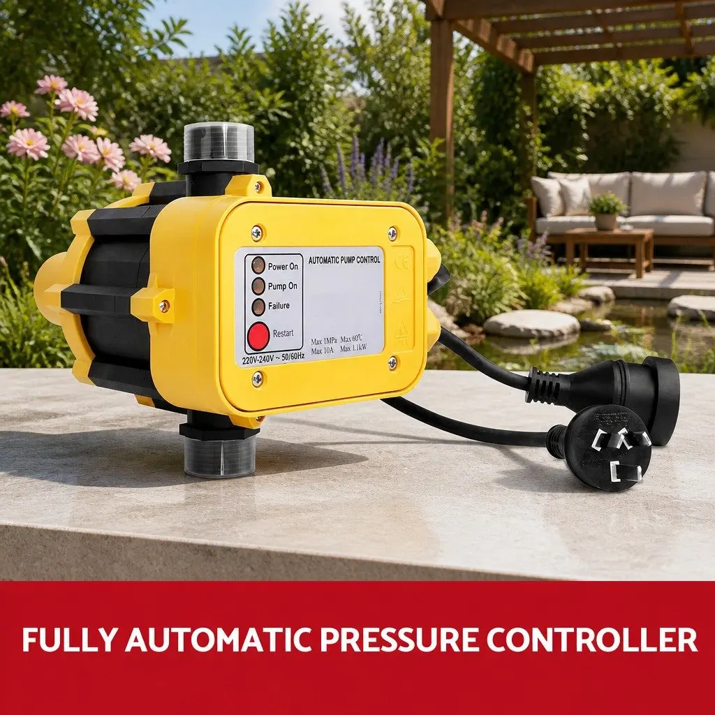 Garden Water Pump 5-Stage 2500W Max High Pressure Irrigation Booster Yellow
