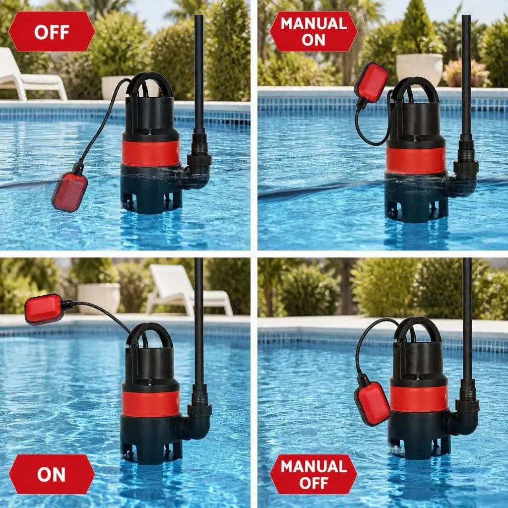 750W Submersible Water Pump Dirty Pool Pond Flooding Drainage Sump Portable