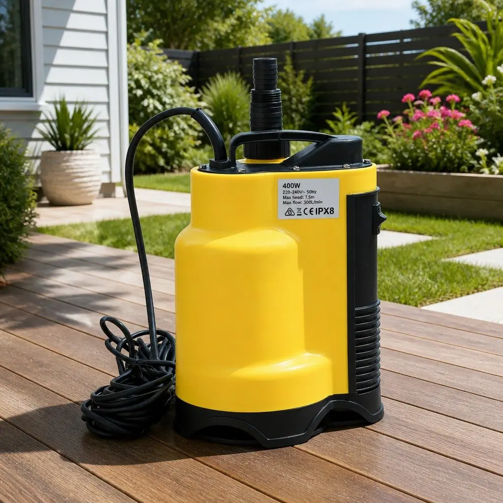 Submersible Pump for Water Drainage 400W Portable 10m Cable