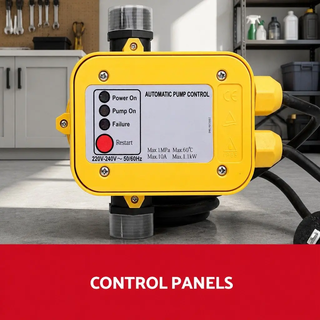Automatic Water Pressure Pump Controller Electronic Switch Yellow 220-240V 10