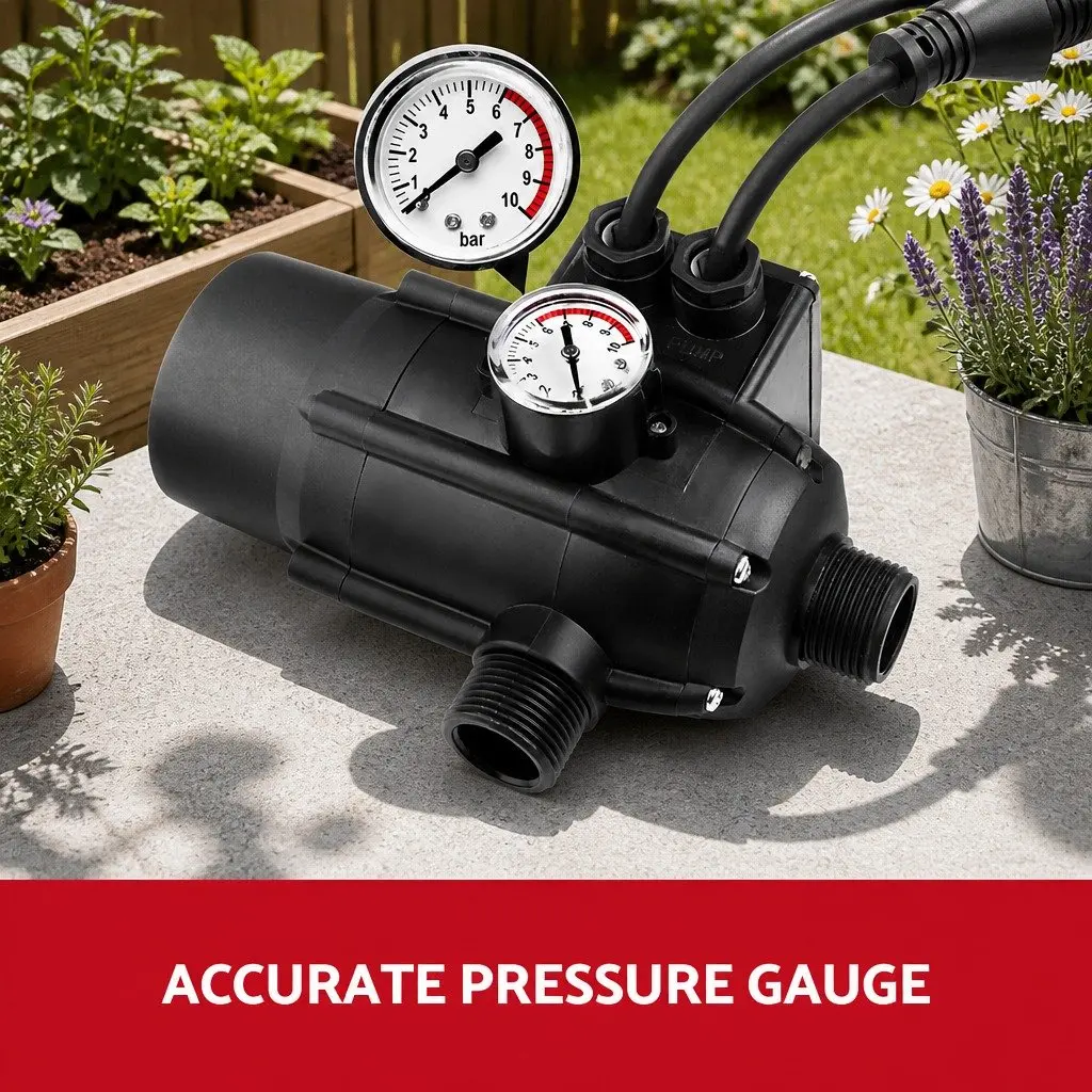Water Pump Pressure Controller Electronic Adjustable for Irrigation 22 x 15 x 15 cm