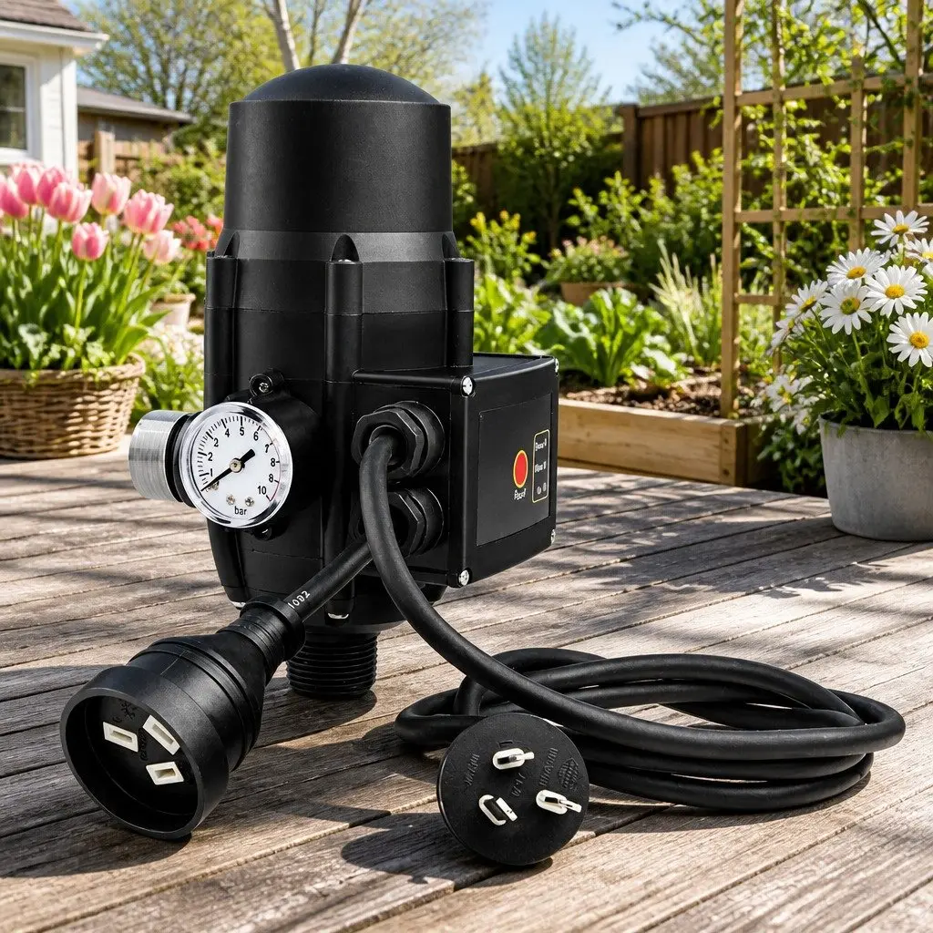 Water Pump Pressure Controller Electronic Adjustable for Irrigation 22 x 15 x 15 cm