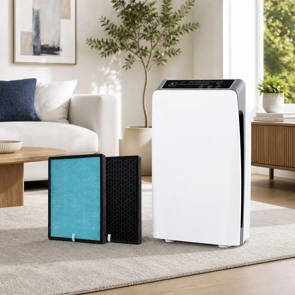4-Stage HEPA Filter Air Purifier Remote Control