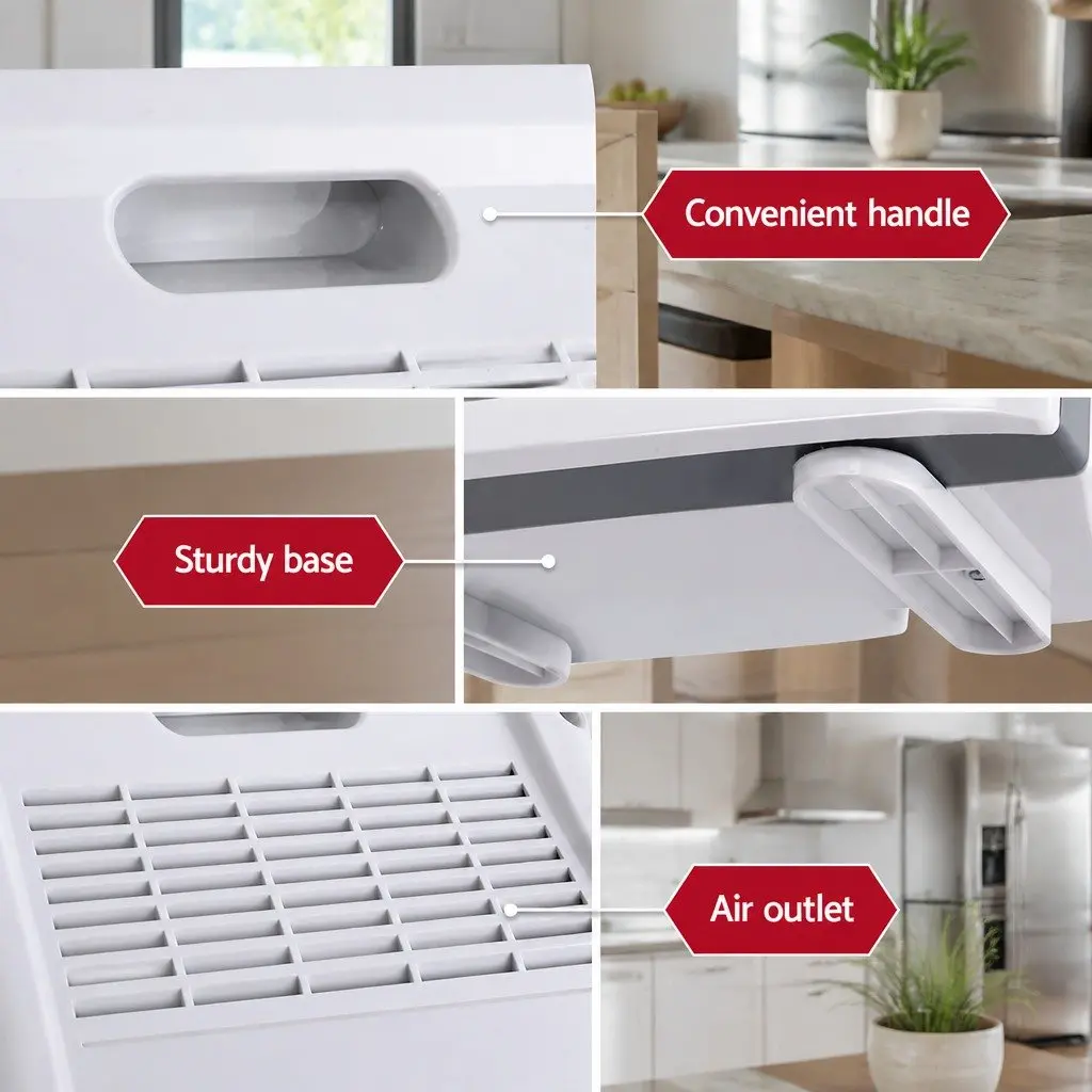 Air Purifier 4 Stage HEPA Filter White Ioniser Remote Control Timer