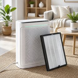 Air Purifier with H12 HEPA Filter PM2.5 Display Spare Filter Included White