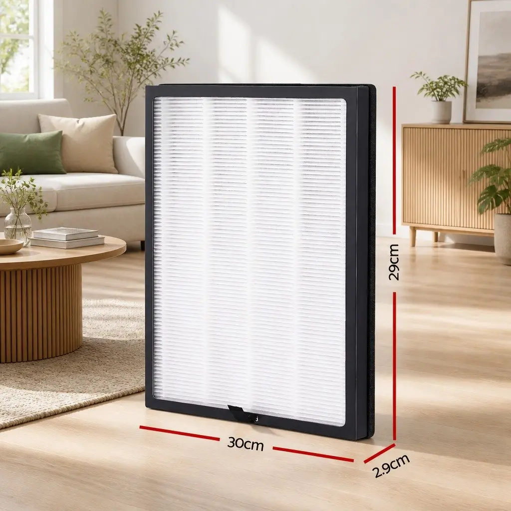 Air Purifier Filter H12 HEPA Activated Carbon Cotton 30x29x2.9cm for Dust and Odor Reduction