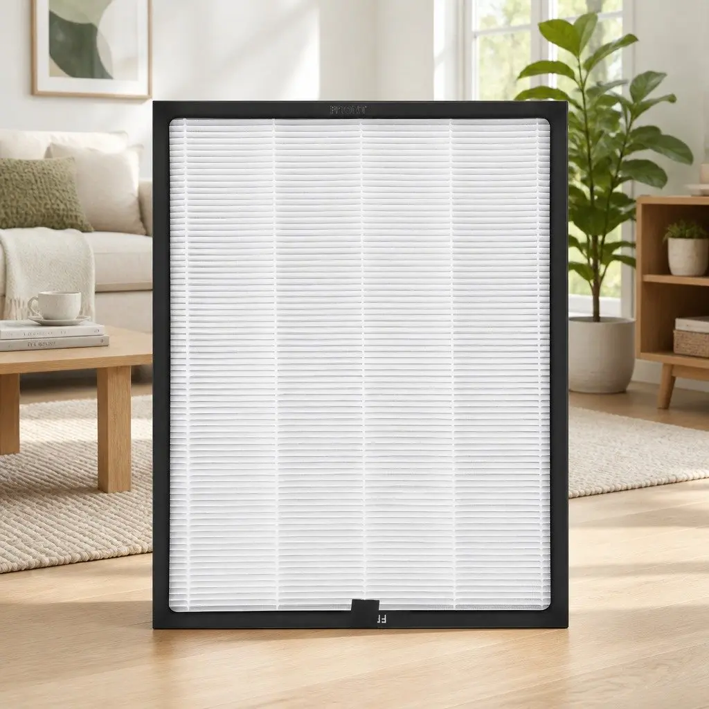 Air Purifier Filter H12 HEPA Activated Carbon Cotton 30x29x2.9cm for Dust and Odor Reduction
