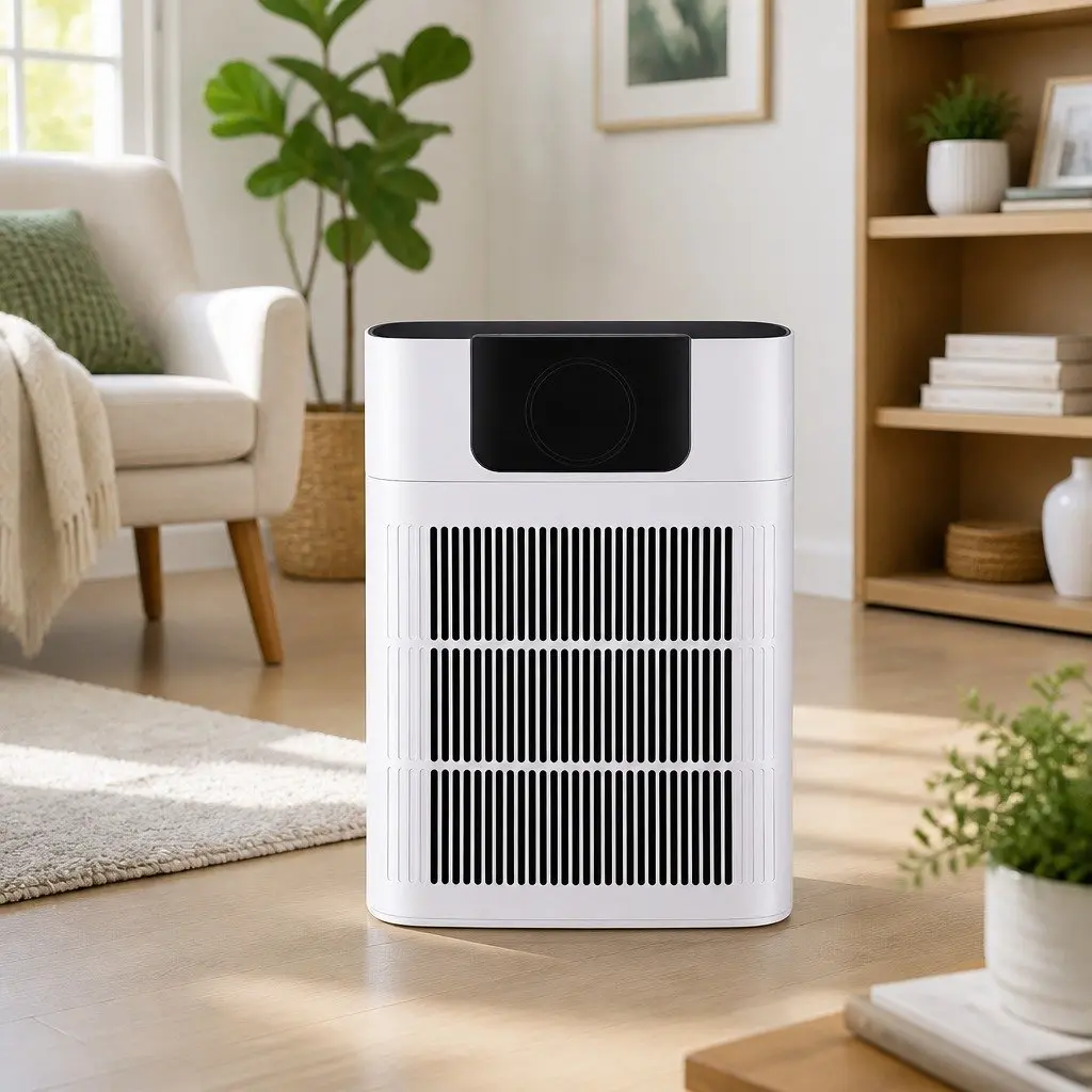 Pet Air Purifier 3 Stage HEPA Filter PM2.5 Display Auto Sleep Mode White