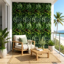 Specifications of Artificial Wall Panel 50x100cm Green