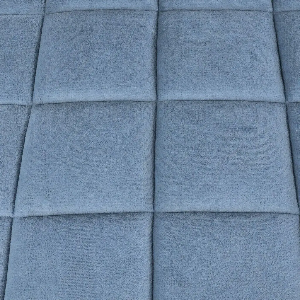 King Doona Quilt Comforter Blanket Blue Polyester Diamond Stitching Bedding