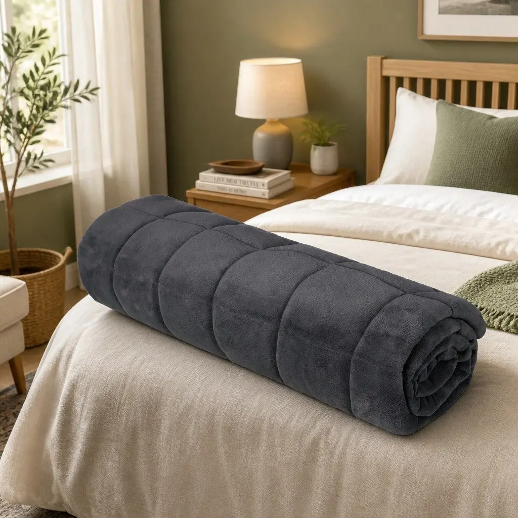 King Quilt Doona Comforter Blanket Polyester Filling Warm Bedding Sleeping Cover