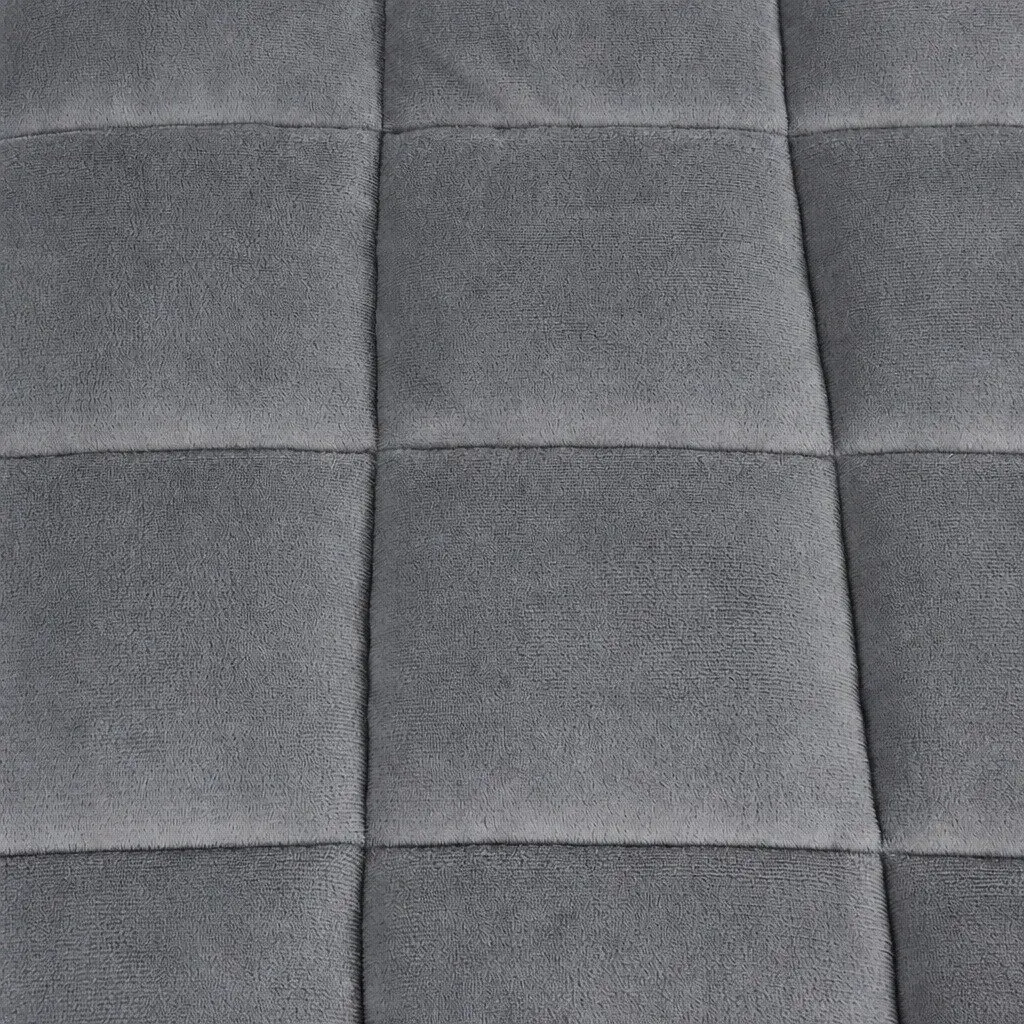 Queen Quilt Doona Comforter Blanket Polyester Diamond Stitching Bedspread Grey
