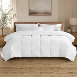 King Single Quilt 400 GSM Renewable Fiber Eco-Friendly Baffle Box Stitched