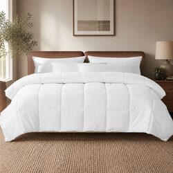 Queen Quilt 400GSM Soft Renewable Fiber Baffle Box Design All Season Bedding