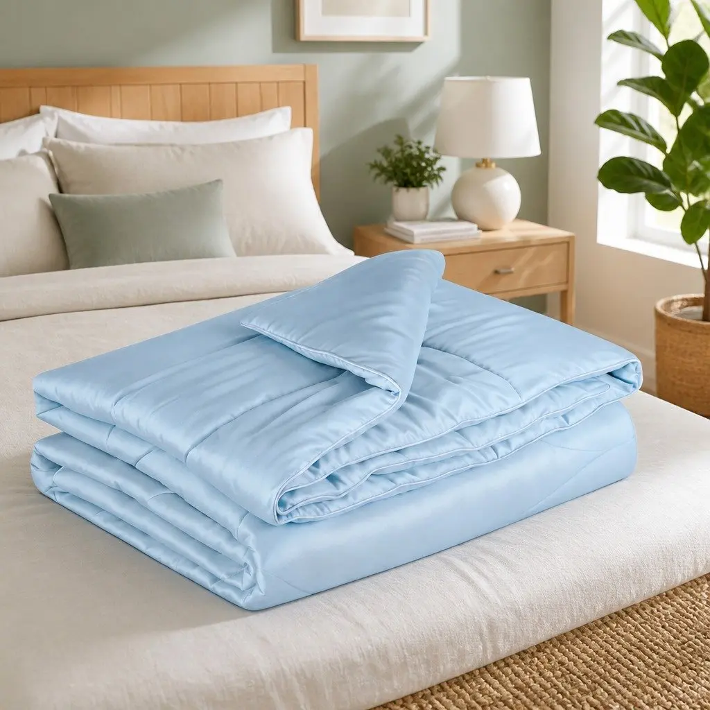 King Size Tencel Quilt 200GSM Blue
