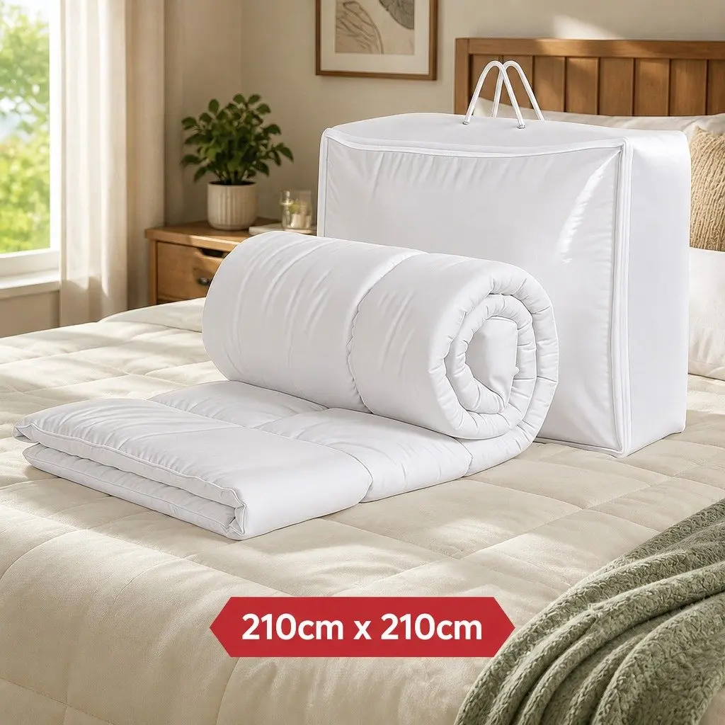 Queen Bamboo Fiber Summer Quilt Lightweight Breathable Doona Duvet 200GSM All