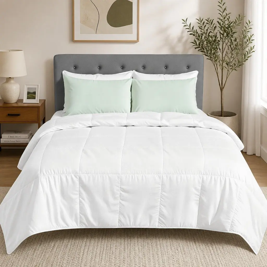 Queen Bamboo Fiber Summer Quilt Lightweight Breathable Doona Duvet 200GSM All