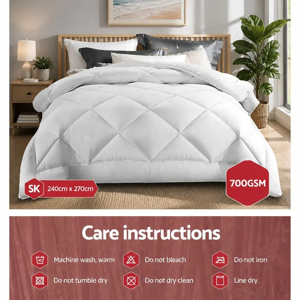 Super King Bamboo Microfibre Quilt