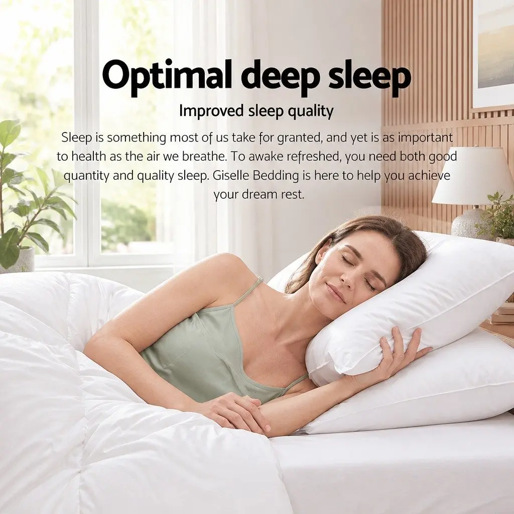 Queen Bamboo Microfibre Quilt 800GSM Filling Baffle Box Design Breathable