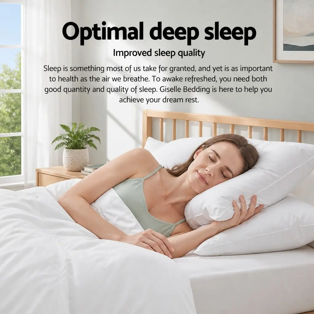 Duck Down Feather Quilt Double Bed Winter Doona 700GSM Baffle Construction White