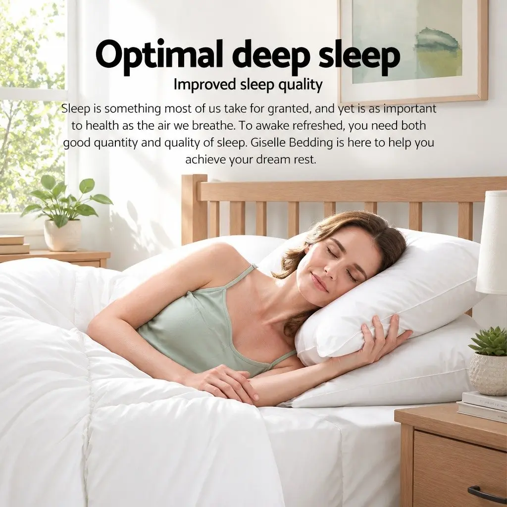 Duck Down Feather Quilt Single Bed Winter Doona Duvet Blanket White 700GSM