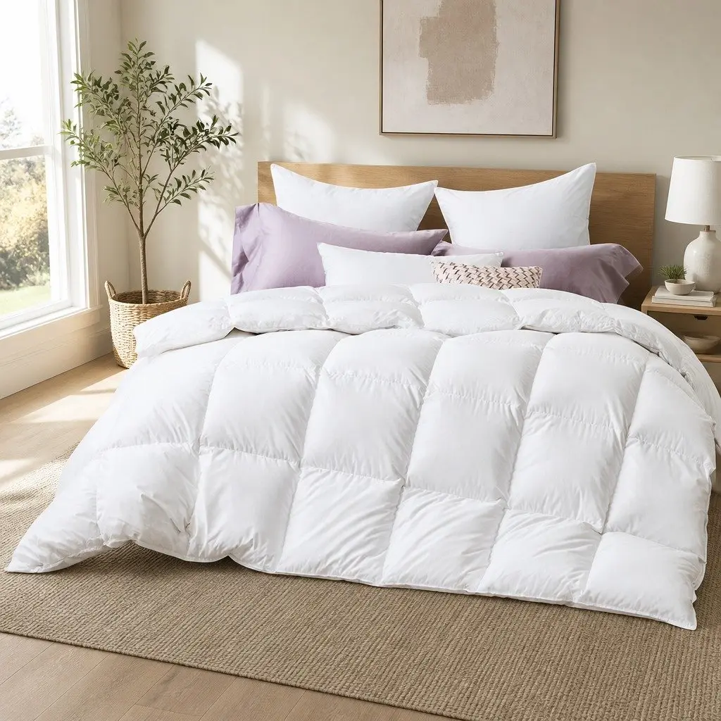 Duck Down Feather Quilt for Super King Beds