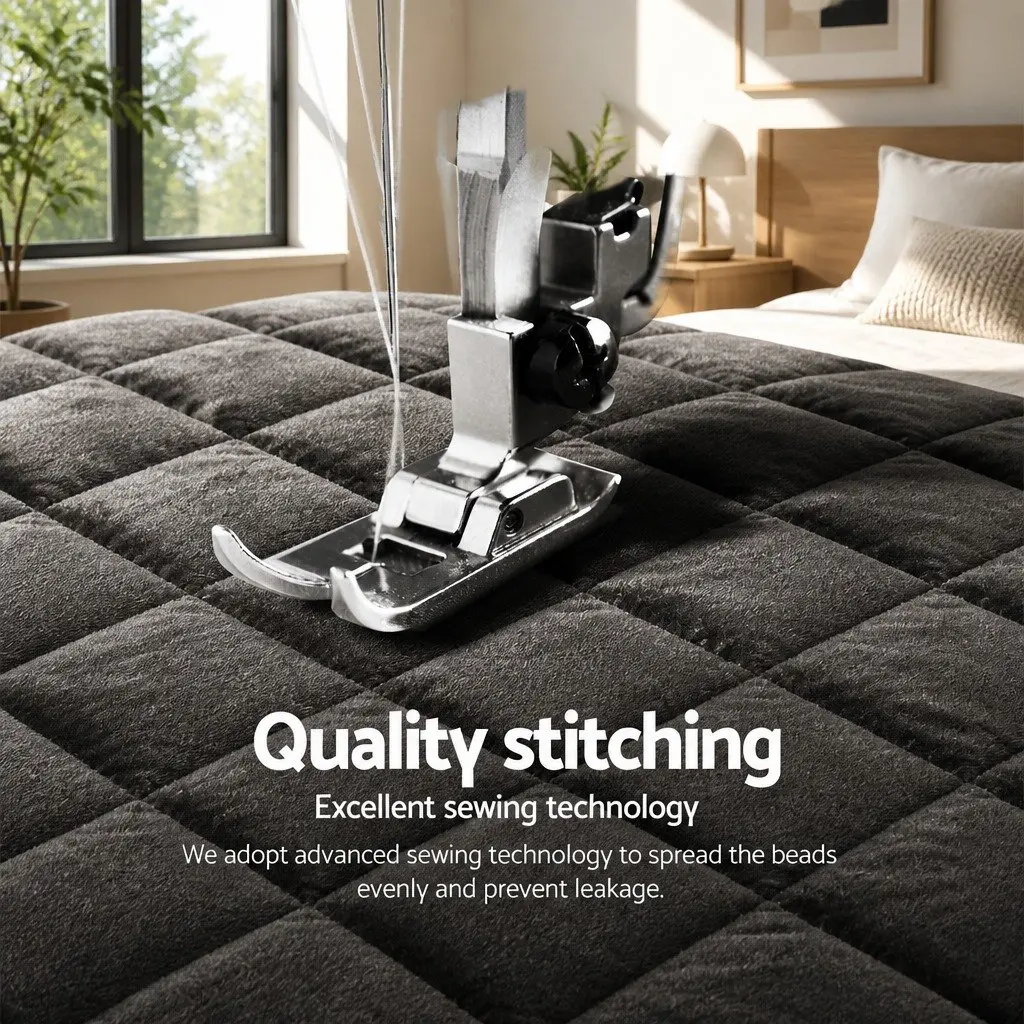 Charcoal Double Faux Mink Quilt