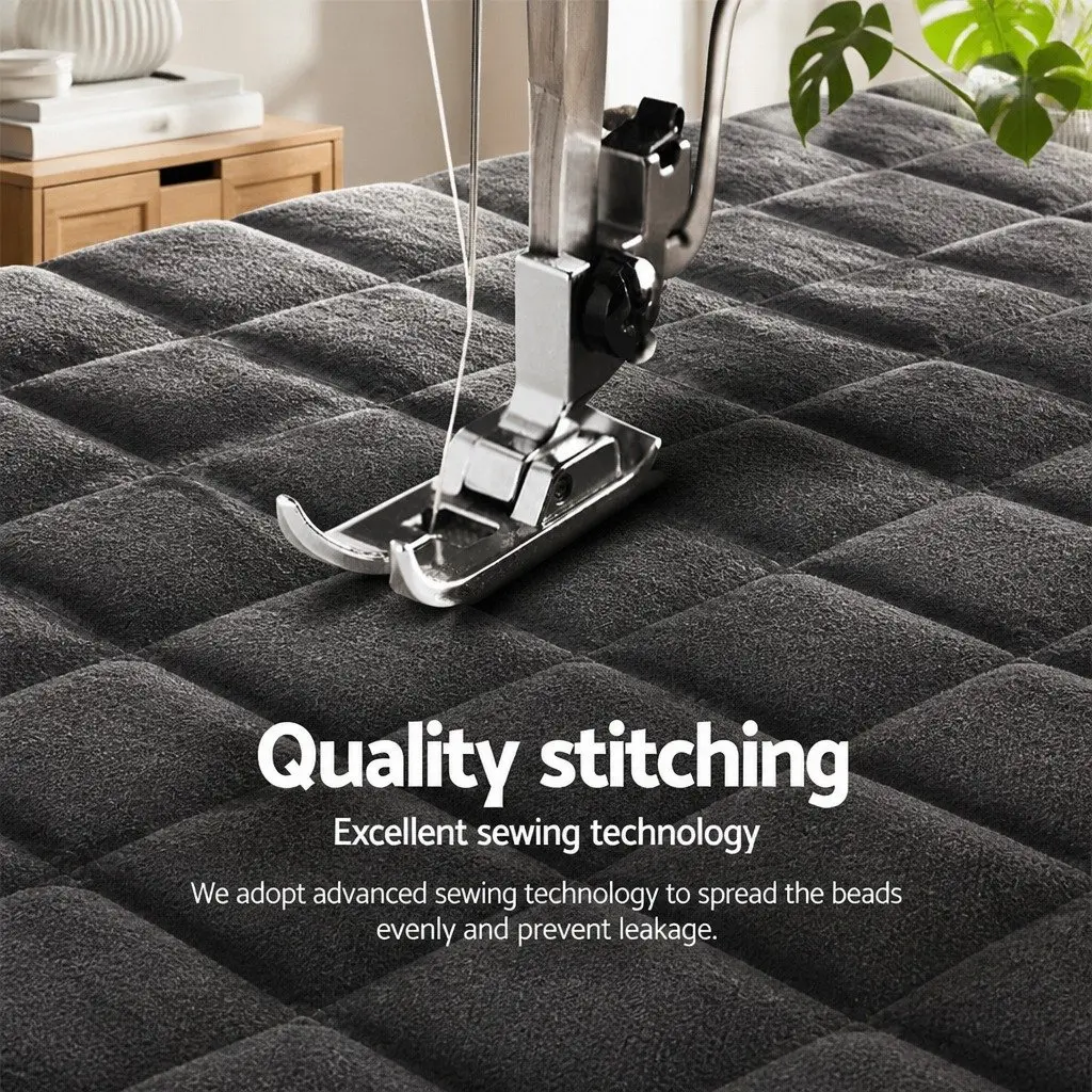 Faux Mink Quilt Super King Size Charcoal Double-Sided Winter Bedding with