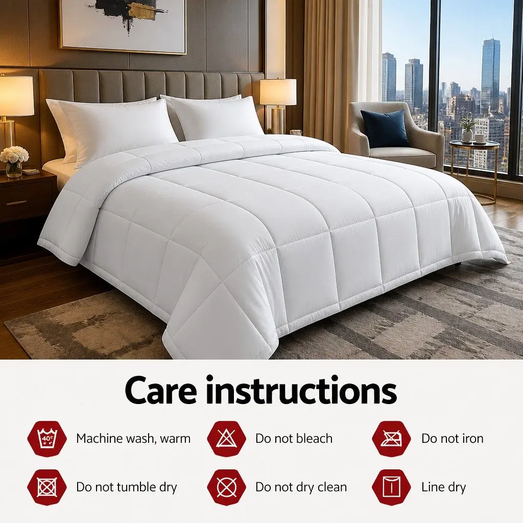 Faux Mink Quilt Super King Size Winter Weight Double-Sided Soft Warm Bedding