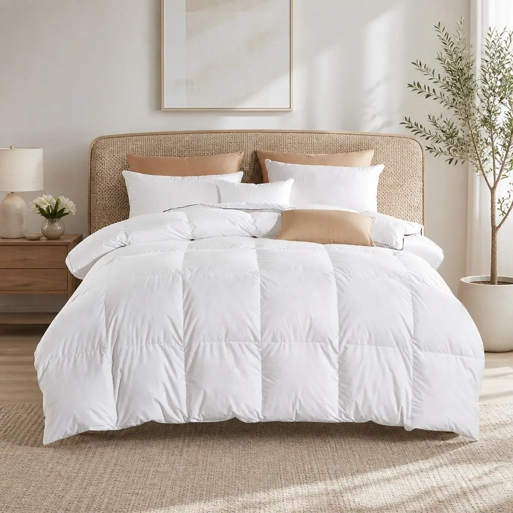 Single Goose Down Feather Quilt 700GSM