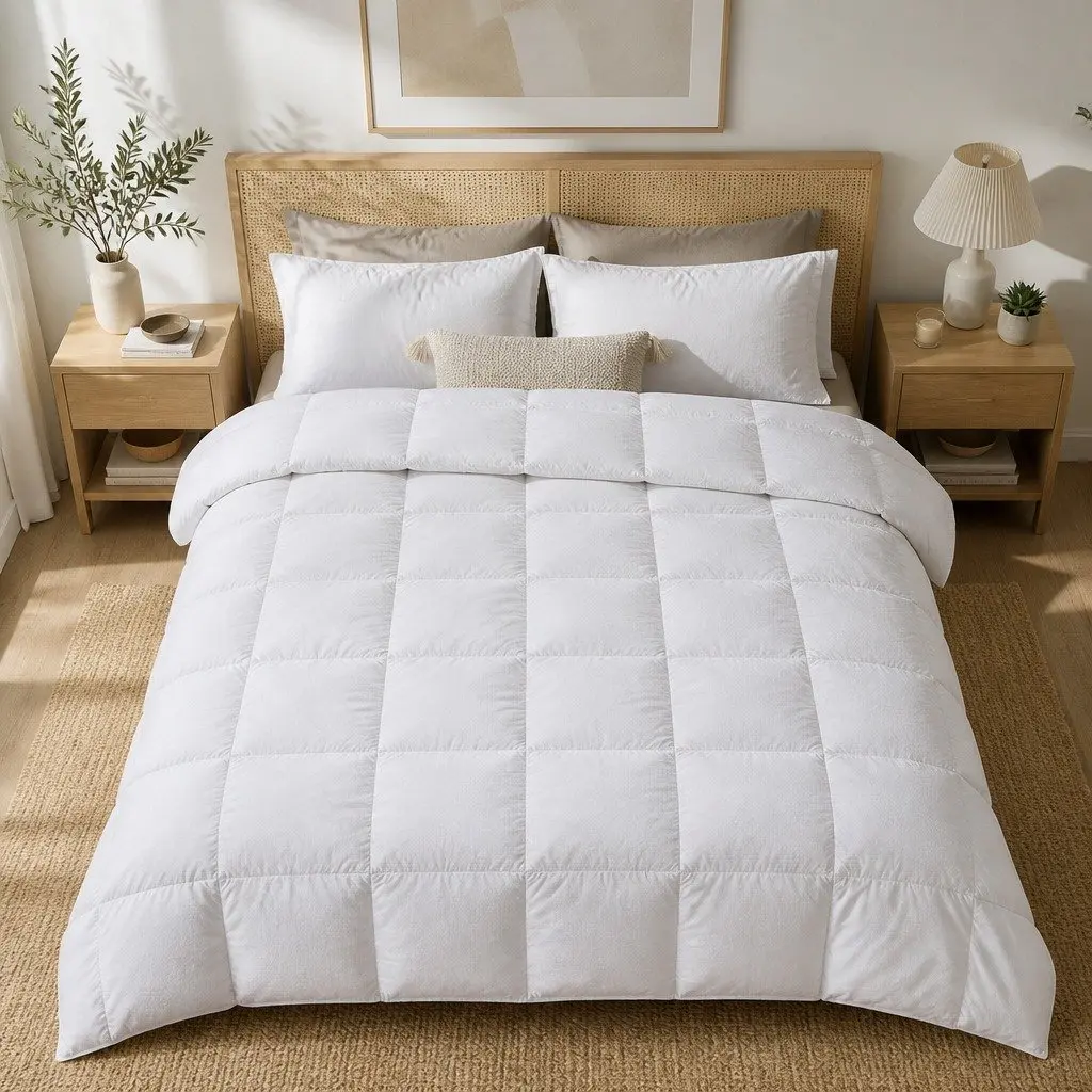 Single Goose Down Feather Quilt 700GSM