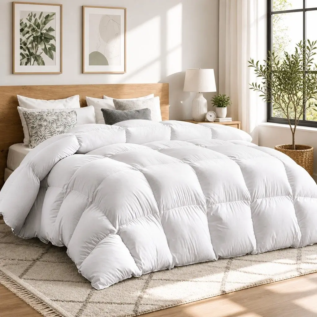 Super King Goose Down Feather Quilt