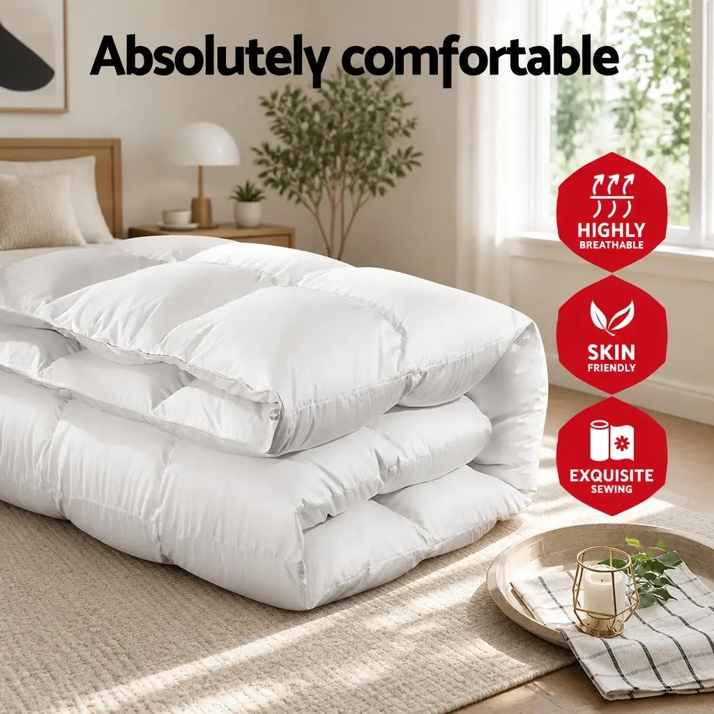 Super King Goose Down Feather Quilt