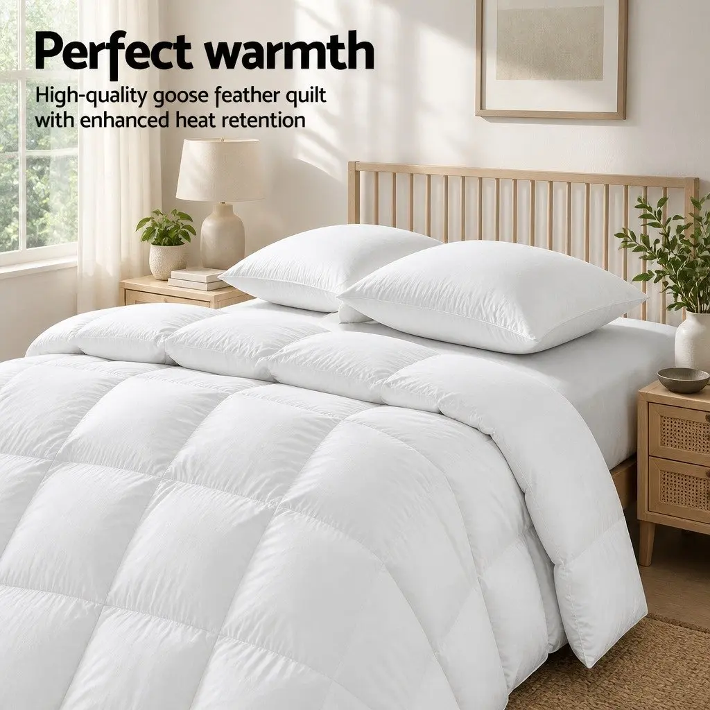 Super King Goose Down Feather Quilt