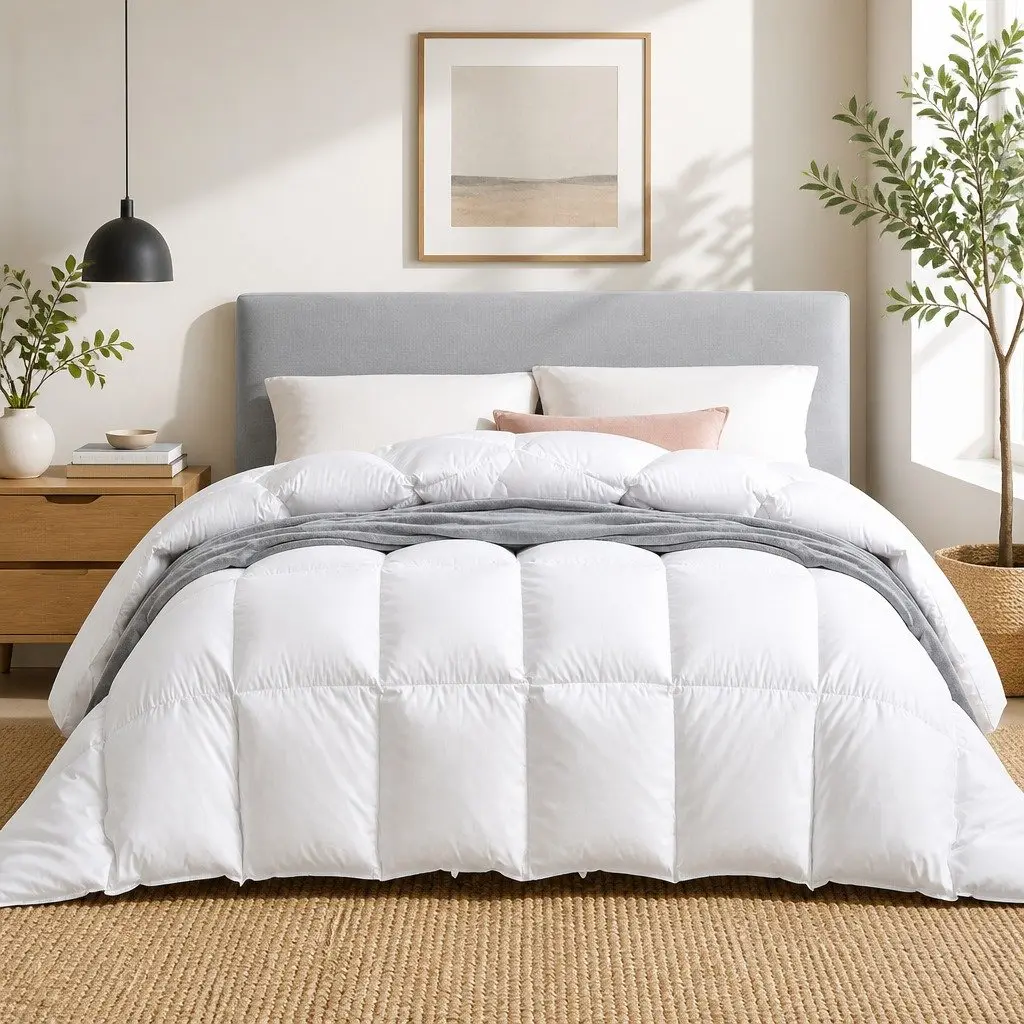 Super King Goose Down Feather Quilt