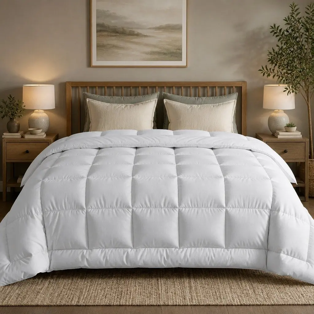 Super King Wool Quilt 500GSM White