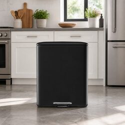40L Dual Compartment Rubbish Bin - Specs Focused