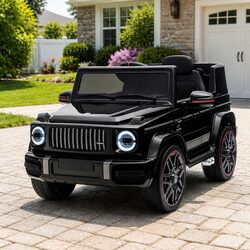 Kids Electric Ride On Car G63 Toy Vehicle Remote Control Black 12V Motor