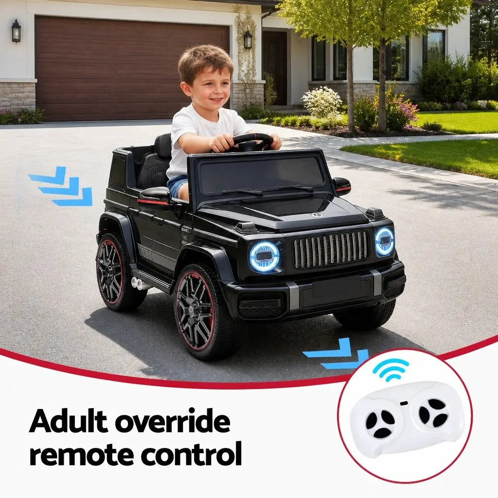 Kids Ride On Car for Backyard Play Black 12V Motor