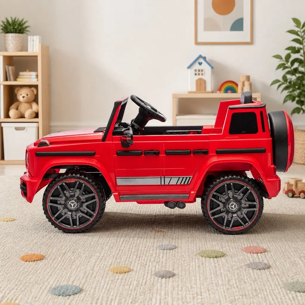 Kids Ride On Car Red 12V Battery Remote Control for Outdoor Use