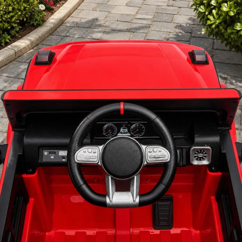 Kids Ride On Car Red 12V Battery Remote Control for Outdoor Use
