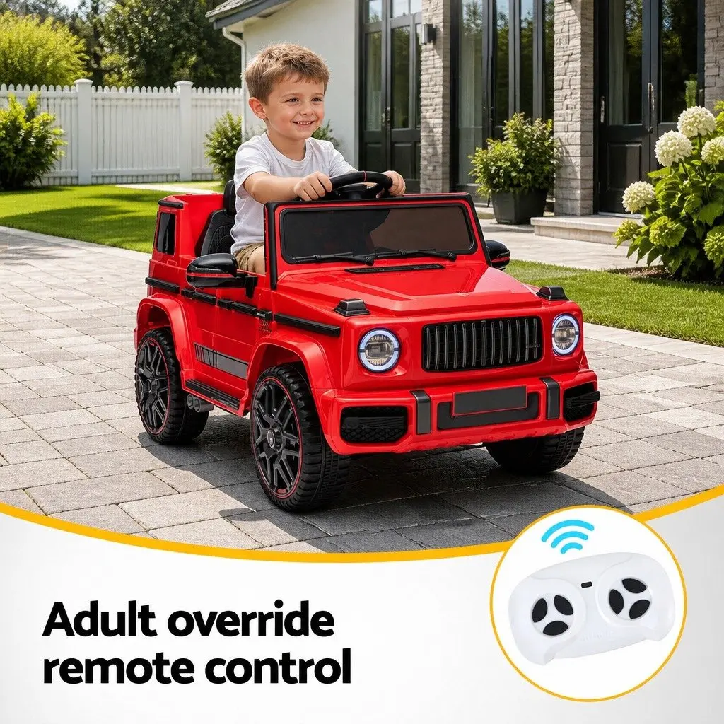 Kids Ride On Car Red 12V Battery Remote Control for Outdoor Use
