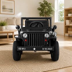 12V Black Off-Road Electric Jeep Toy for Kids