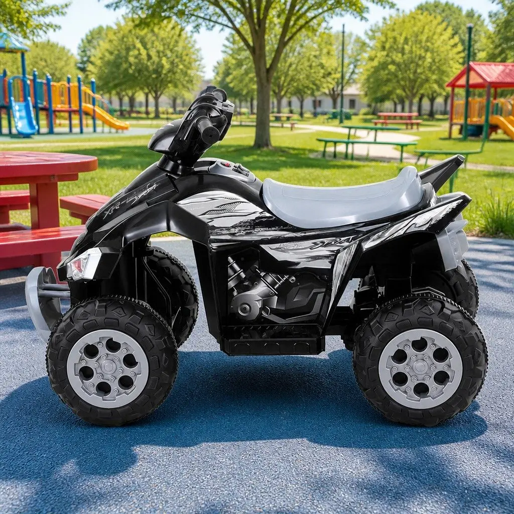 Kids Ride On Car ATV Quad Electric Toy 12V Motor Outdoor Motorbike Black