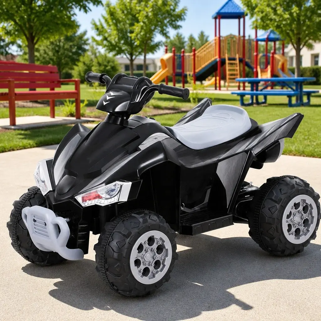 Kids Ride On Car ATV Quad Electric Toy 12V Motor Outdoor Motorbike Black