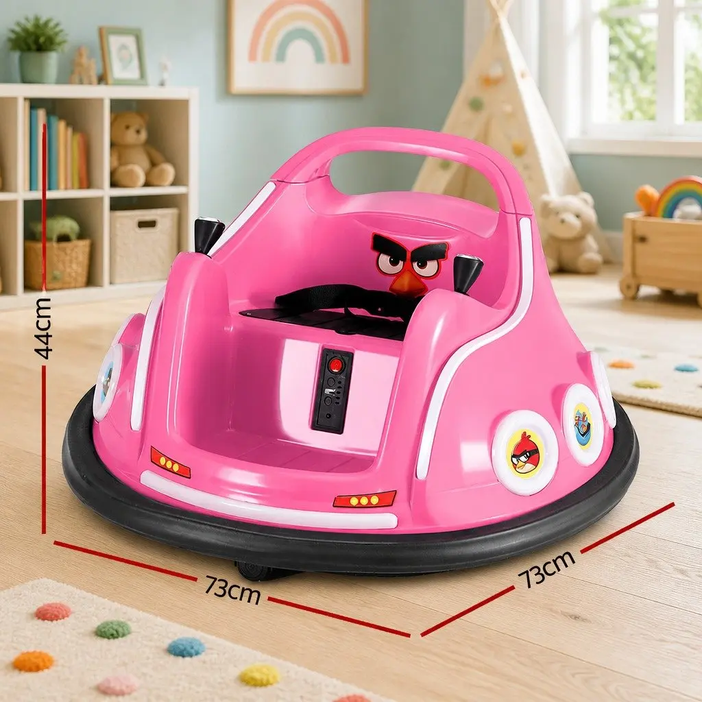 Ride On Car for Kids Pink 73cm with Joystick Remote Control Music LED Lights