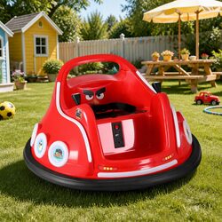 Kids Ride On Bumper Car - Red, 73cm Dimensions, 30kg Capacity