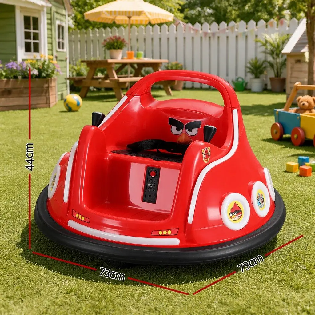 Ride On Bumper Car for Kids Red 6V Joystick Remote Control Vehicle